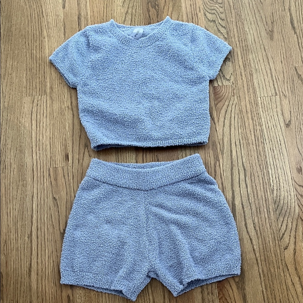 Altar’D state Revival Cozy Blue Kids Shorts Set